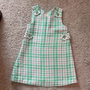 The Beaufort Bonnet Company Pastel Plaid Kids Dress